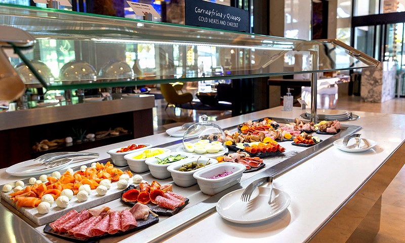 Breakfast Buffet Cold Meats and Cheeses