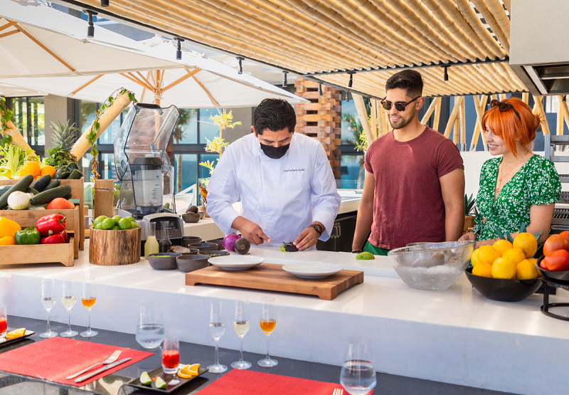 Cooking class at garza blanca los cabos