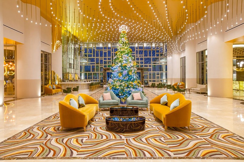 Garza blanca cancun lobby holiday seasson w1200h800 Garza blanca cancun lobby holiday seasson w1200h800