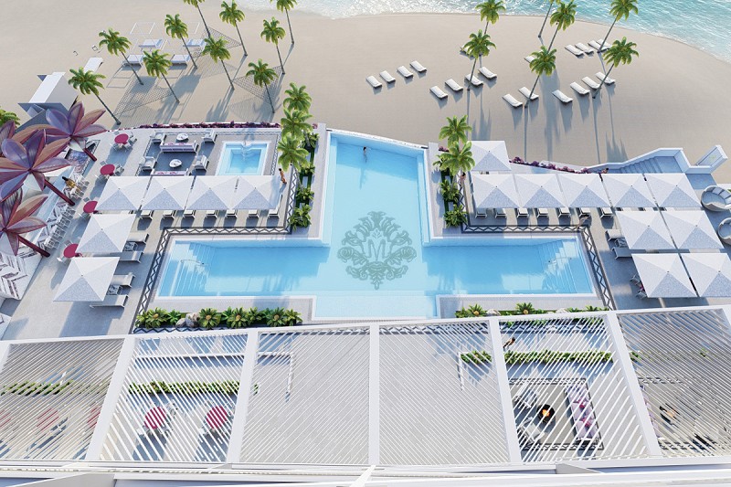 Hotel mousai cancun pool view