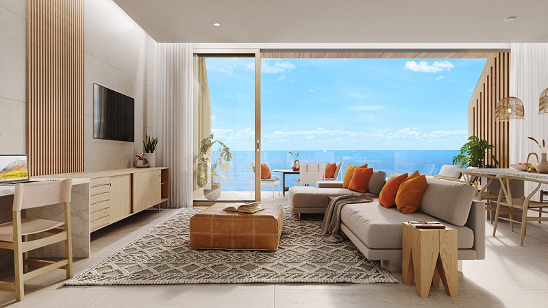 Living room lemuria residences