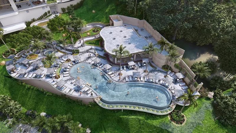 Render garza blanca sanctuary main pool