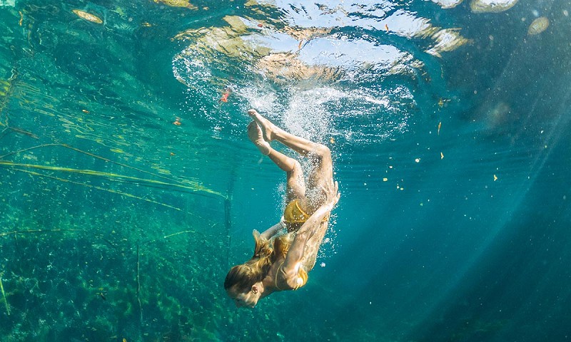 Swimming in Cenotes