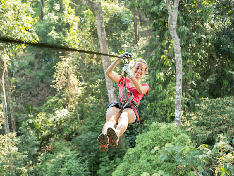 Ziplining sierra madre mountains