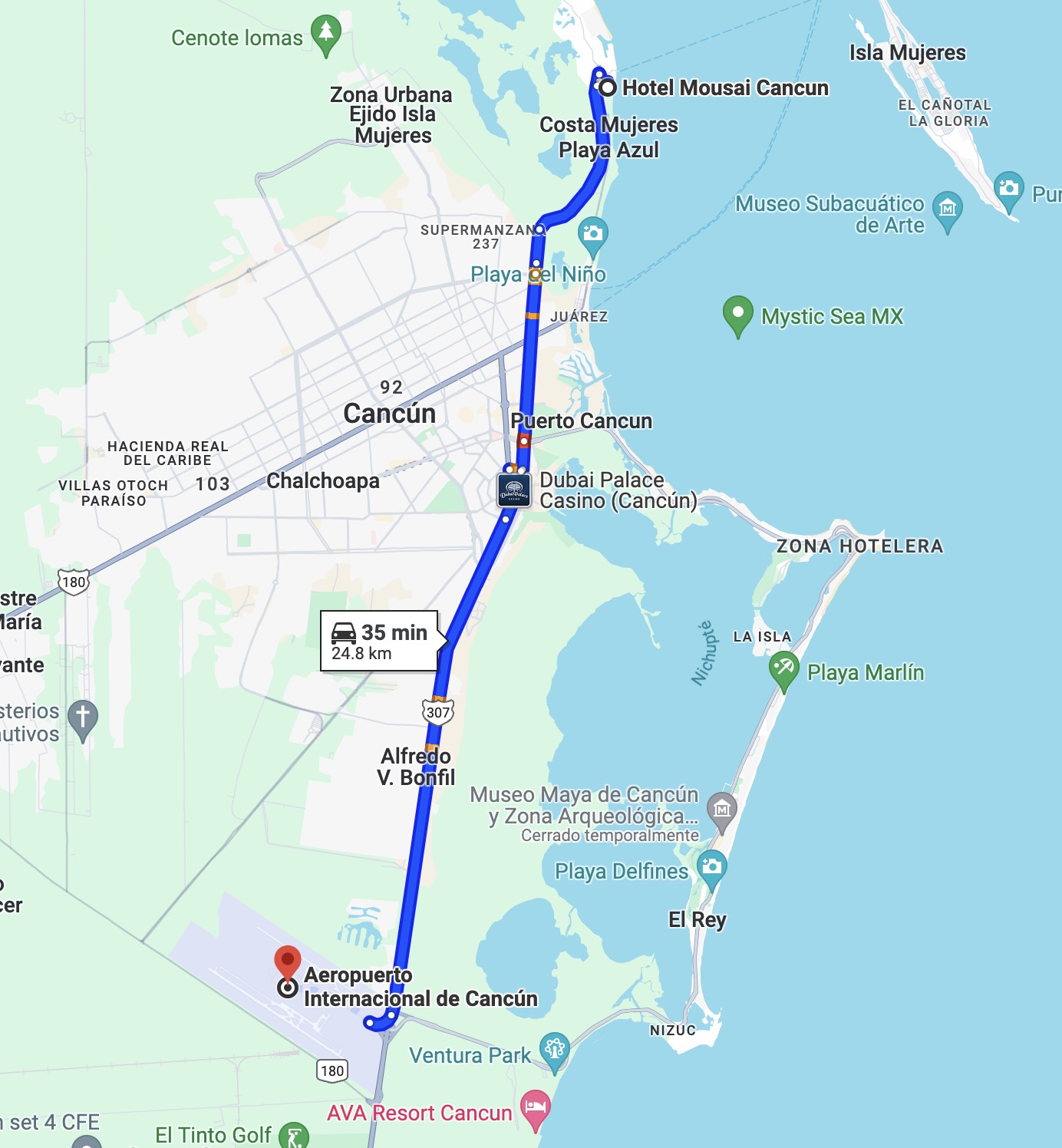 location Hotel Mousai Cancun