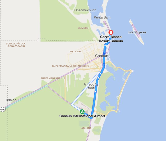 location Garza Blanca Resort & Spa Cancun