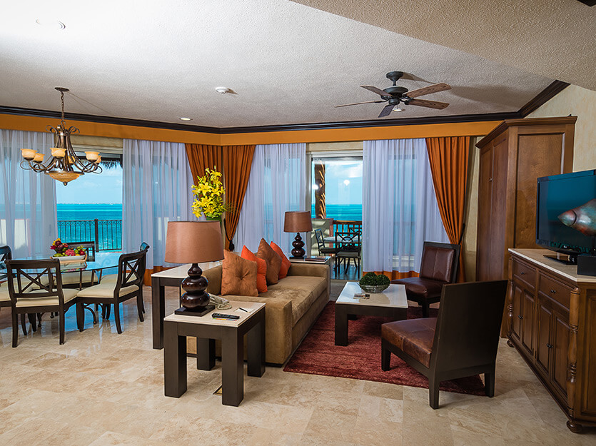 three bedroom oceanfront villa palmar cancun